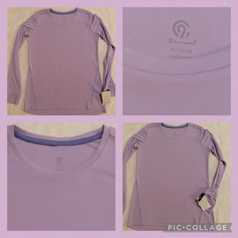 Champion girls long sleeve purple shirt. (14-16) never worn